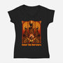 Enter The Bursters-Womens-V-Neck-Tee-daobiwan