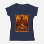 Enter The Bursters-Womens-V-Neck-Tee-daobiwan