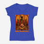 Enter The Bursters-Womens-V-Neck-Tee-daobiwan