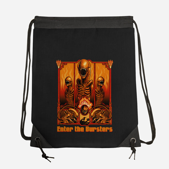 Enter The Bursters-None-Drawstring-Bag-daobiwan