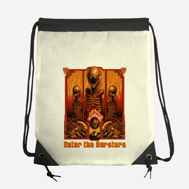Enter The Bursters-None-Drawstring-Bag-daobiwan