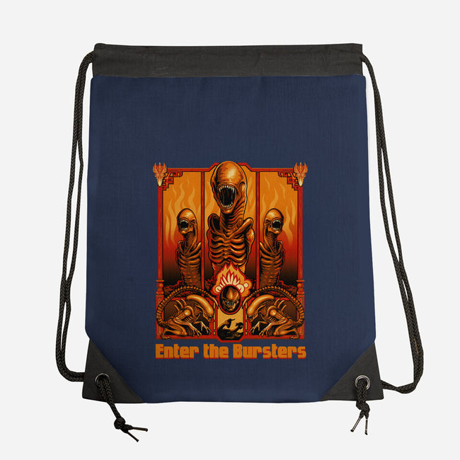 Enter The Bursters-None-Drawstring-Bag-daobiwan