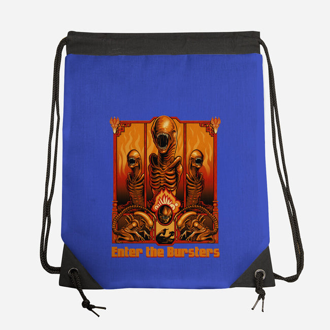Enter The Bursters-None-Drawstring-Bag-daobiwan