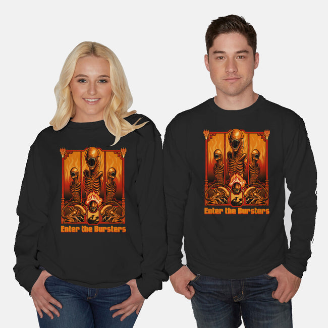 Enter The Bursters-Unisex-Crew Neck-Sweatshirt-daobiwan