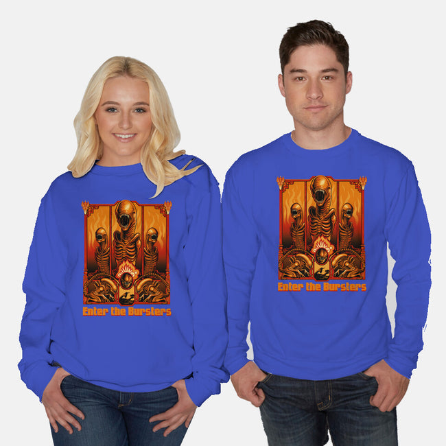 Enter The Bursters-Unisex-Crew Neck-Sweatshirt-daobiwan