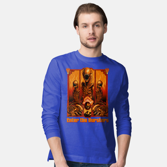 Enter The Bursters-Mens-Long Sleeved-Tee-daobiwan