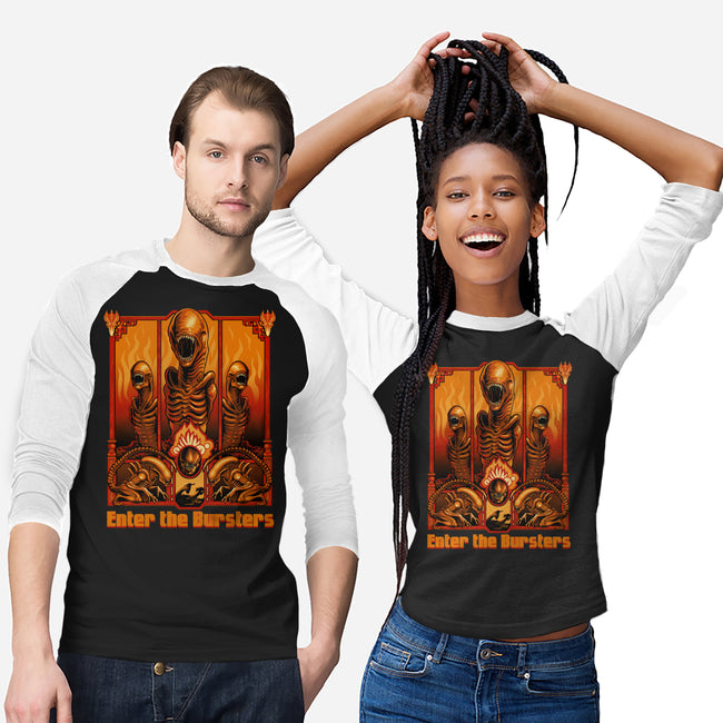Enter The Bursters-Unisex-Baseball-Tee-daobiwan
