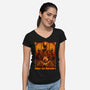 Enter The Bursters-Womens-V-Neck-Tee-daobiwan