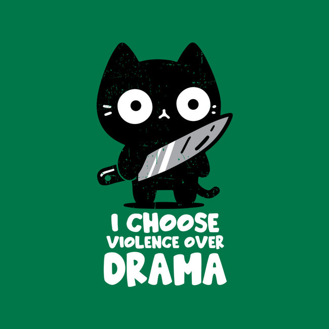 Violence Over Drama-Womens-Fitted-Tee-turborat14