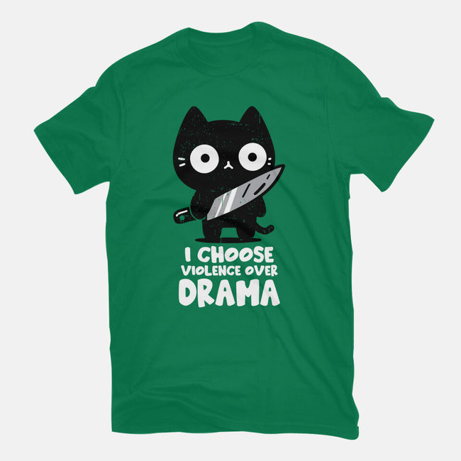 Violence Over Drama-Womens-Fitted-Tee-turborat14