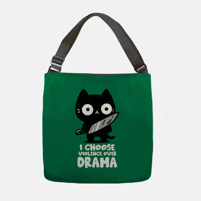 Violence Over Drama-None-Adjustable Tote-Bag-turborat14