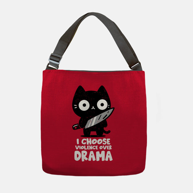 Violence Over Drama-None-Adjustable Tote-Bag-turborat14