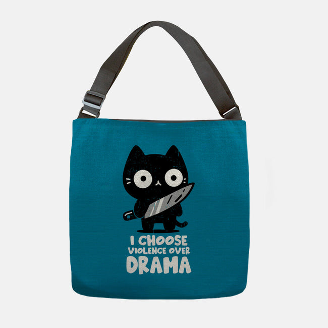 Violence Over Drama-None-Adjustable Tote-Bag-turborat14