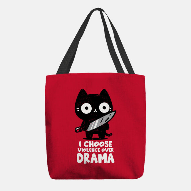 Violence Over Drama-None-Basic Tote-Bag-turborat14