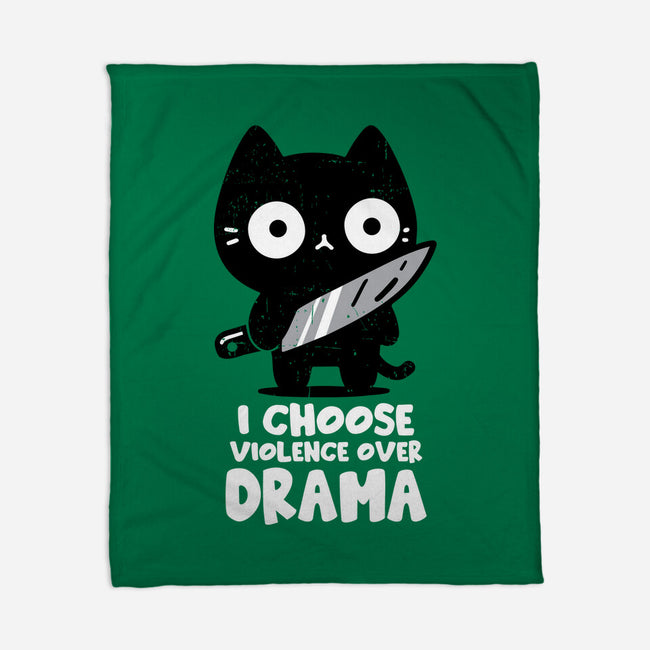 Violence Over Drama-None-Fleece-Blanket-turborat14