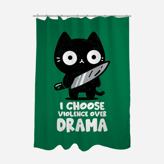 Violence Over Drama-None-Polyester-Shower Curtain-turborat14