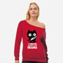 Violence Over Drama-Womens-Off Shoulder-Sweatshirt-turborat14