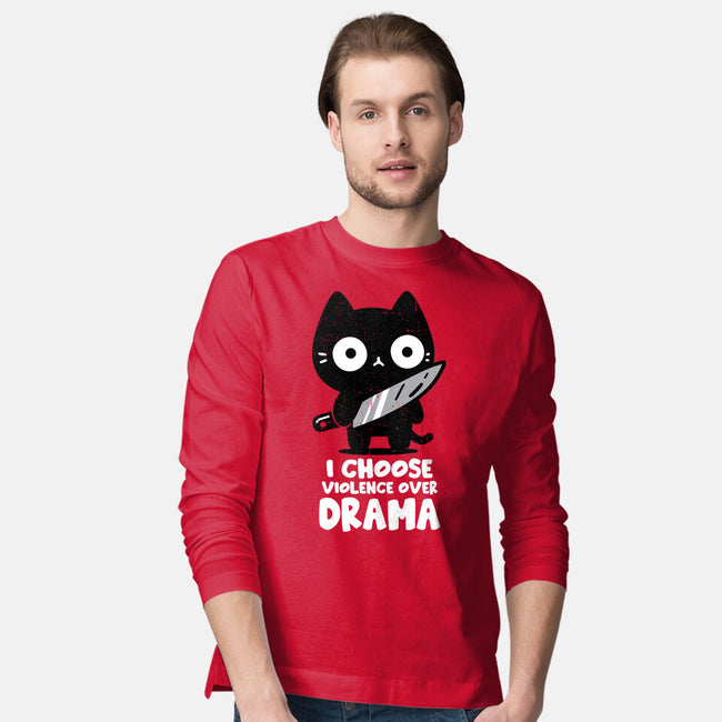 Violence Over Drama-Mens-Long Sleeved-Tee-turborat14