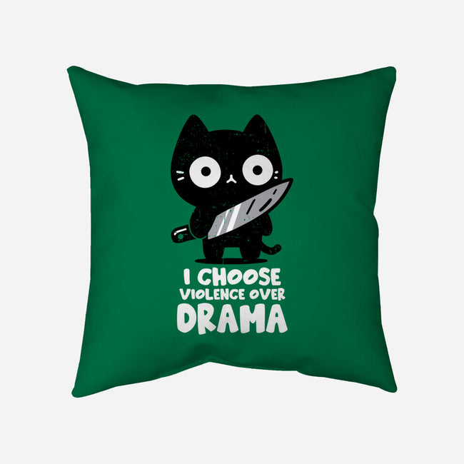 Violence Over Drama-None-Removable Cover w Insert-Throw Pillow-turborat14