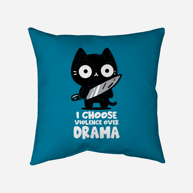 Violence Over Drama-None-Removable Cover w Insert-Throw Pillow-turborat14