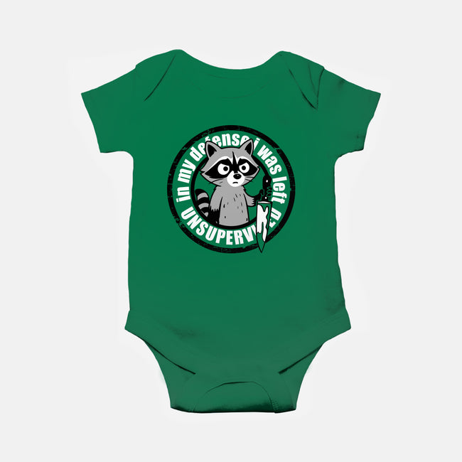 Was Left Unsupervised-Baby-Basic-Onesie-turborat14