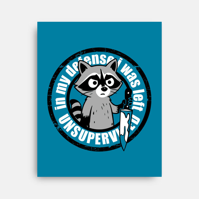 Was Left Unsupervised-None-Stretched-Canvas-turborat14