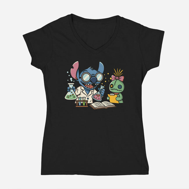 We Got Great Chemistry-Womens-V-Neck-Tee-Xentee