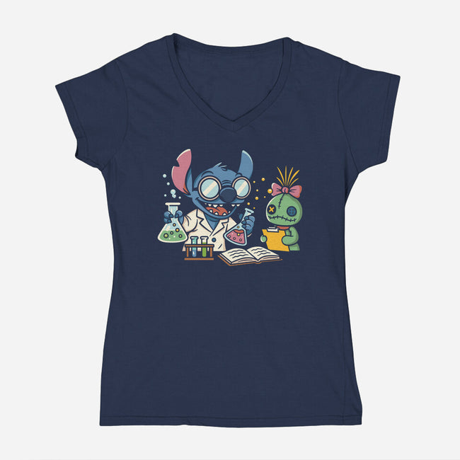 We Got Great Chemistry-Womens-V-Neck-Tee-Xentee