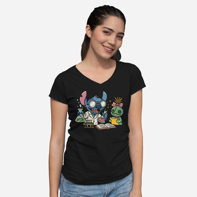 We Got Great Chemistry-Womens-V-Neck-Tee-Xentee