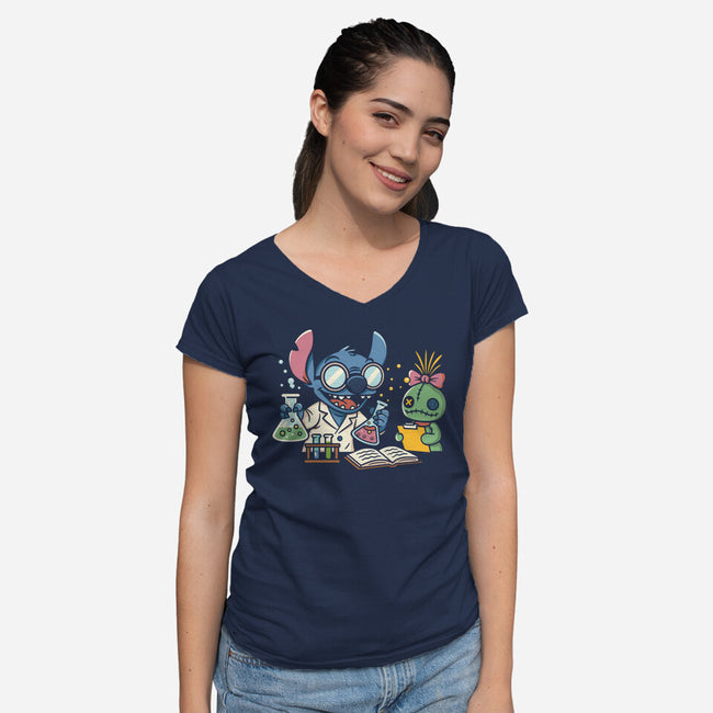 We Got Great Chemistry-Womens-V-Neck-Tee-Xentee
