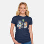 Chemical Reaction-Womens-Fitted-Tee-Xentee