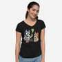 Chemical Reaction-Womens-V-Neck-Tee-Xentee