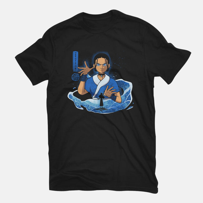 The Master Waterbender-Womens-Fitted-Tee-grevalra