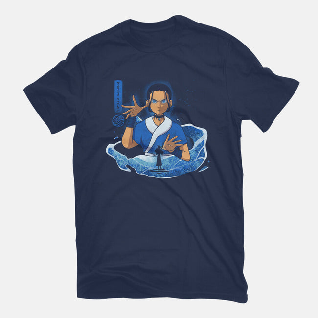 The Master Waterbender-Womens-Fitted-Tee-grevalra