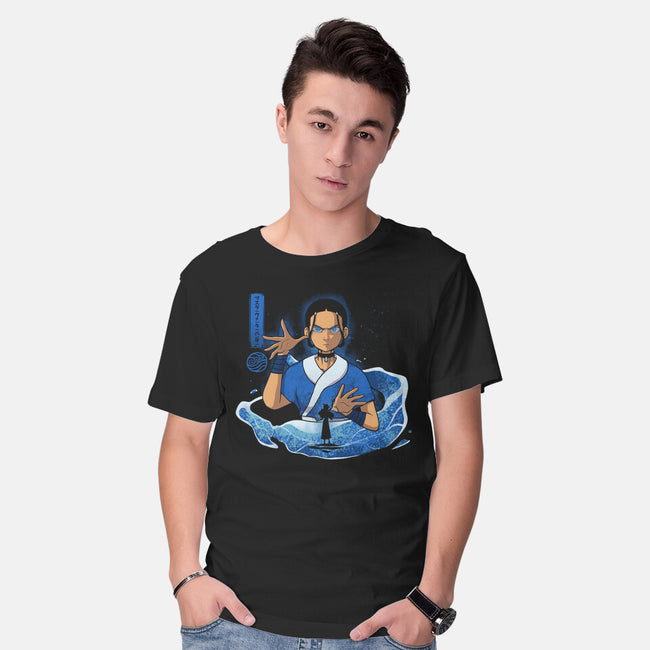 The Master Waterbender-Mens-Basic-Tee-grevalra