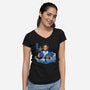 The Master Waterbender-Womens-V-Neck-Tee-grevalra