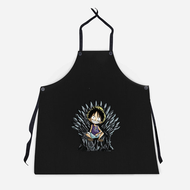 King Of Pirates Throne-Unisex-Kitchen-Apron-fanfabio