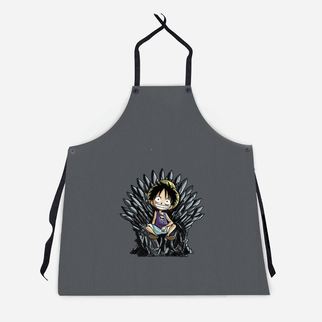 King Of Pirates Throne-Unisex-Kitchen-Apron-fanfabio