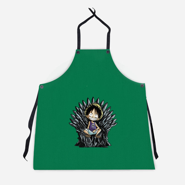 King Of Pirates Throne-Unisex-Kitchen-Apron-fanfabio