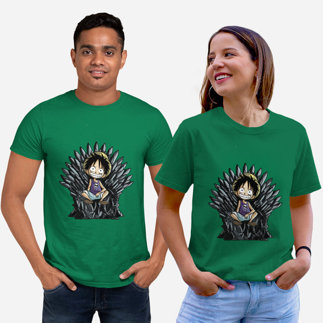 King Of Pirates Throne-Unisex-Basic-Tee-fanfabio