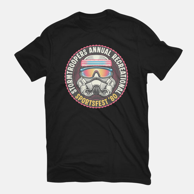 Troopers Sportsfest-Unisex-Basic-Tee-glitchygorilla