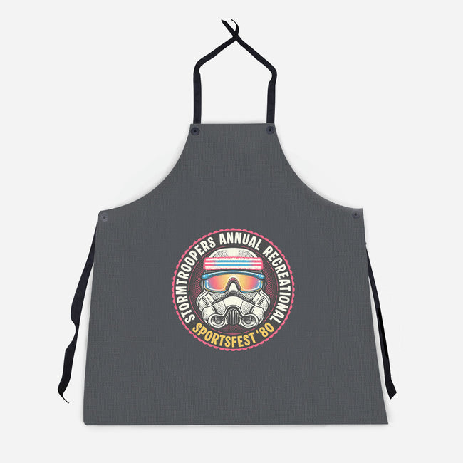 Troopers Sportsfest-Unisex-Kitchen-Apron-glitchygorilla