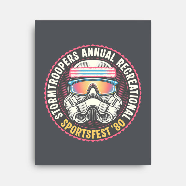 Troopers Sportsfest-None-Stretched-Canvas-glitchygorilla