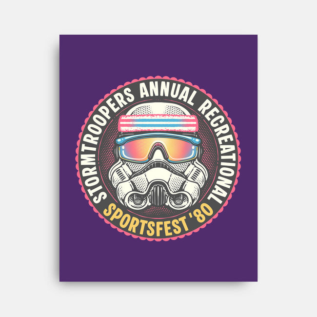 Troopers Sportsfest-None-Stretched-Canvas-glitchygorilla