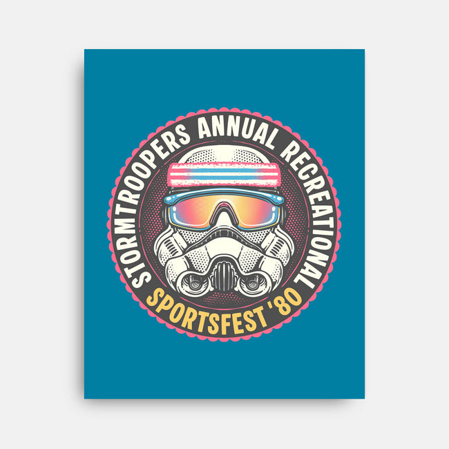 Troopers Sportsfest-None-Stretched-Canvas-glitchygorilla
