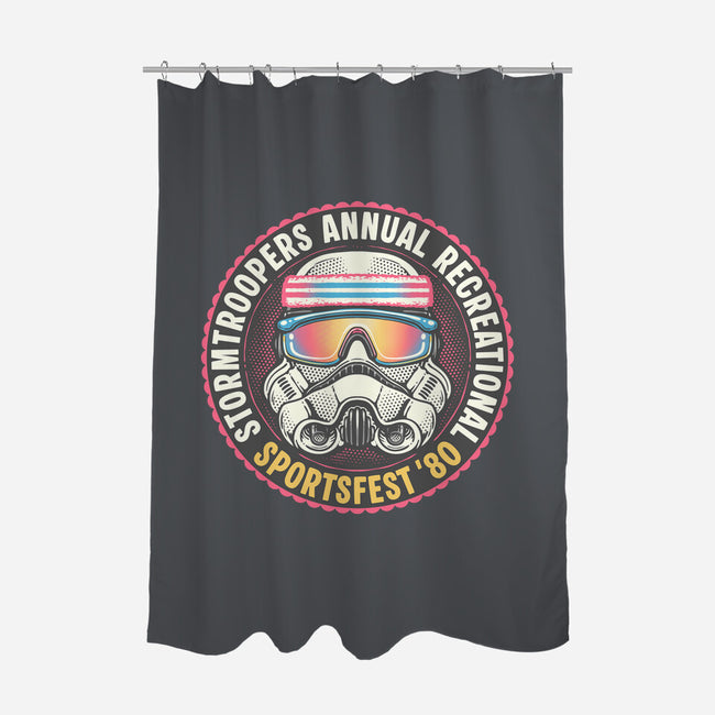 Troopers Sportsfest-None-Polyester-Shower Curtain-glitchygorilla