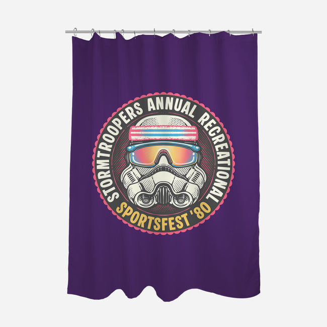 Troopers Sportsfest-None-Polyester-Shower Curtain-glitchygorilla