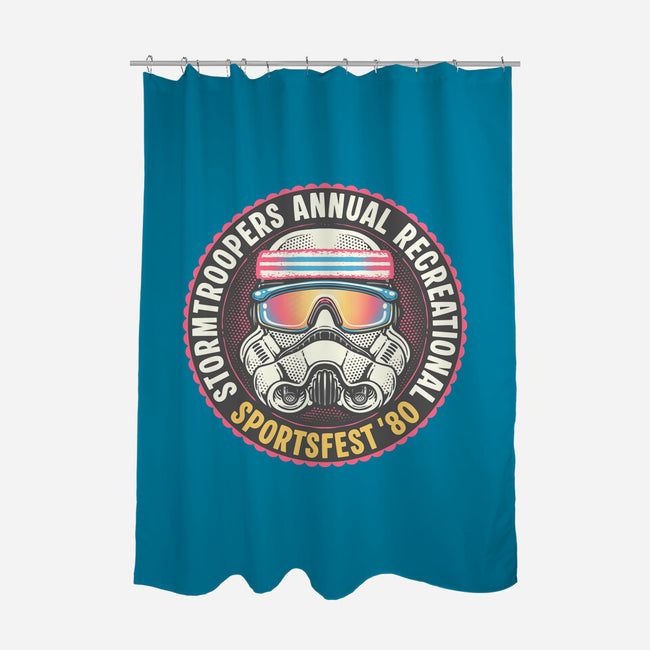 Troopers Sportsfest-None-Polyester-Shower Curtain-glitchygorilla