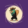 The Spy With The Golden Tail-Womens-Fitted-Tee-glitchygorilla