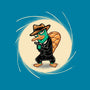 The Spy With The Golden Tail-Mens-Basic-Tee-glitchygorilla